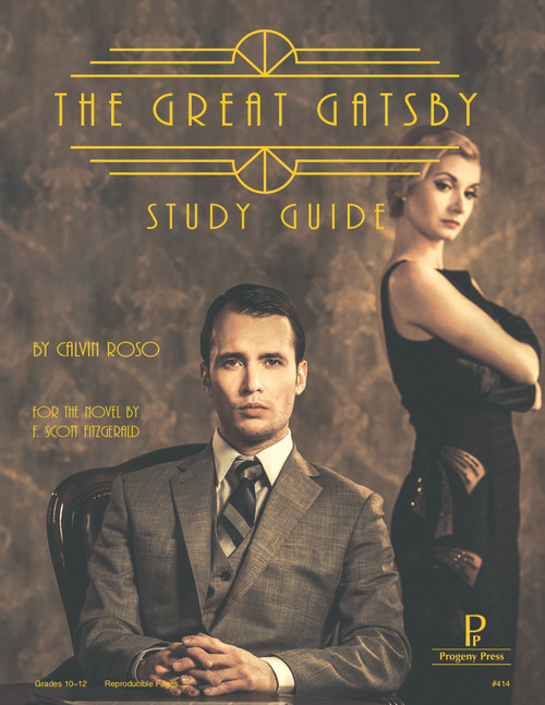 The Great Gatsby Christian Study Guide. Progeny Press unit lesson plans for literature and reading. Novel study includes reproducible teacher ELA curriculum, hands on ideas, projects, worksheets, comprehension questions, and activities.