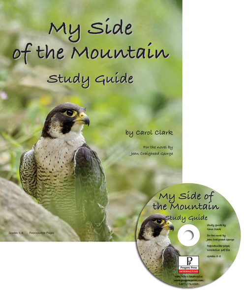 My Side of the Mountain Study Guide cover and cd. Progeny Press unit lesson plans for literature and reading. Novel study includes reproducible teacher ELA curriculum, hands on ideas, projects, worksheets, comprehension questions, and activities.