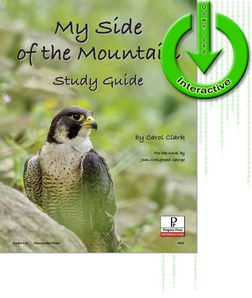 My Side of the Mountain Christian Study Guide PDF download cover. Progeny Press unit lesson plans for literature and reading. PDF novel study includes reproducible teacher ELA curriculum, hands on ideas, projects, worksheets, comprehension questions, and activities.