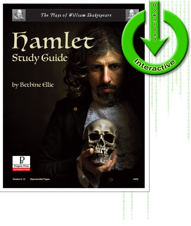 Hamlet by William Shakespeare, unit study guide lesson plans for literature and reading from a Christian worldview with Biblical integration. Teacher resource curriculum, hands on ideas, projects, worksheets, comprehension questions, and activities.