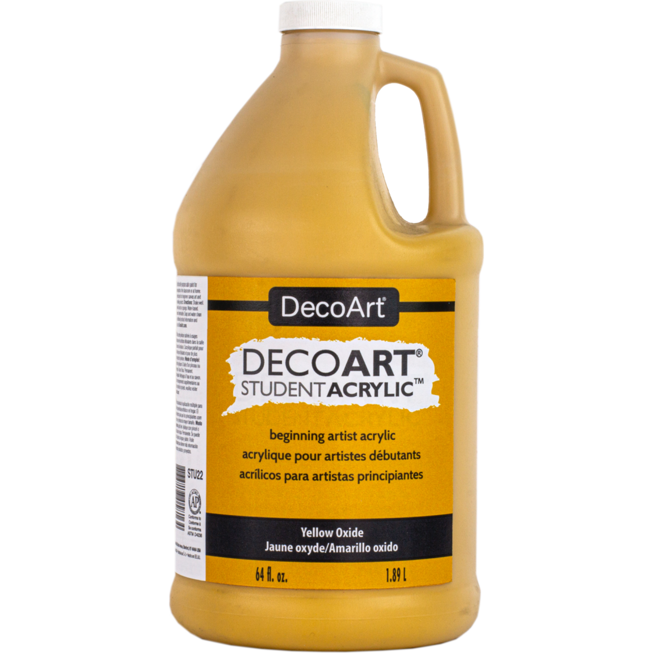 Deco Art STU2267 Student Acrylic 1/2 Gallon Yellow Oxide