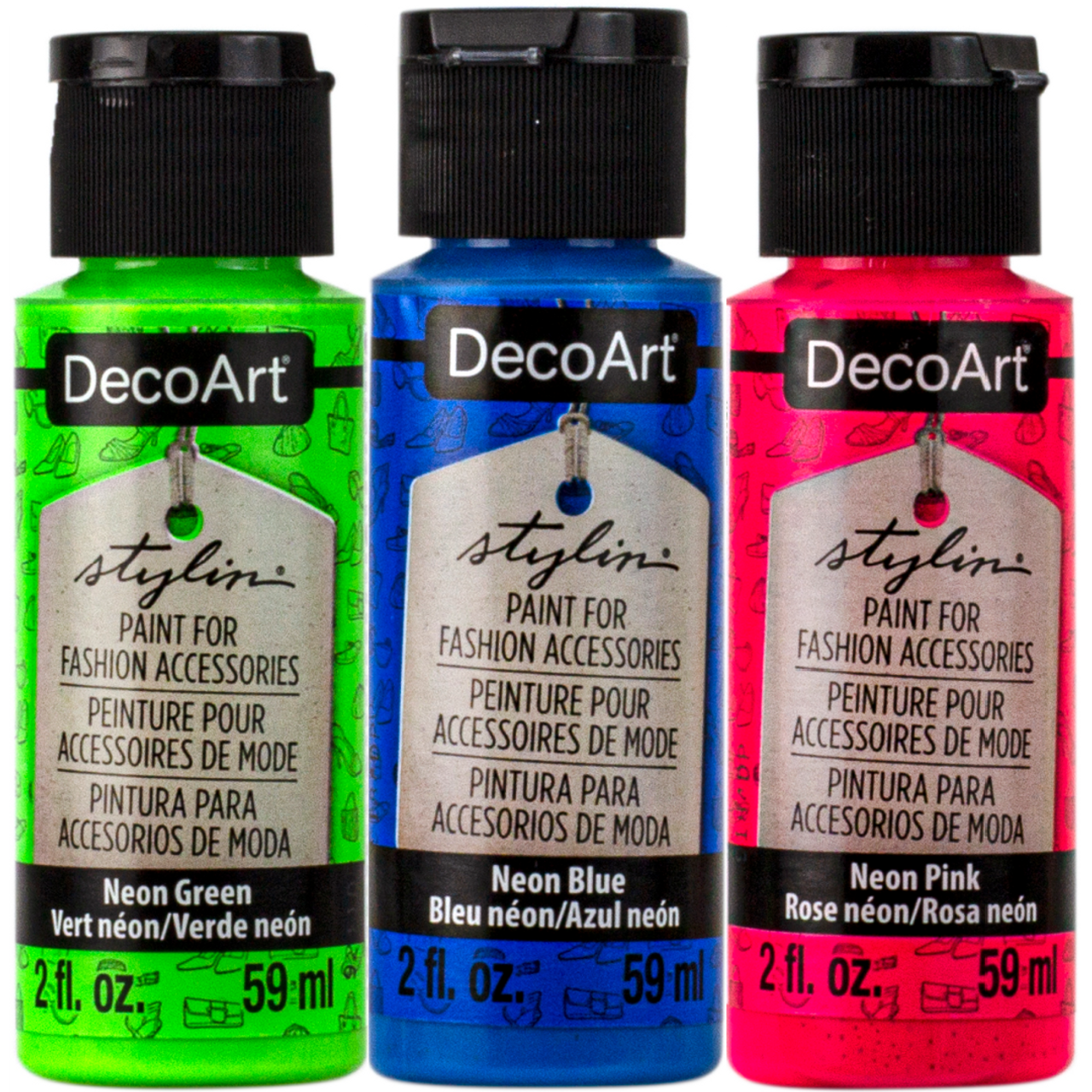 Decoart Dazzling Metallics Acrylic Paint 59ml 24 Colours 