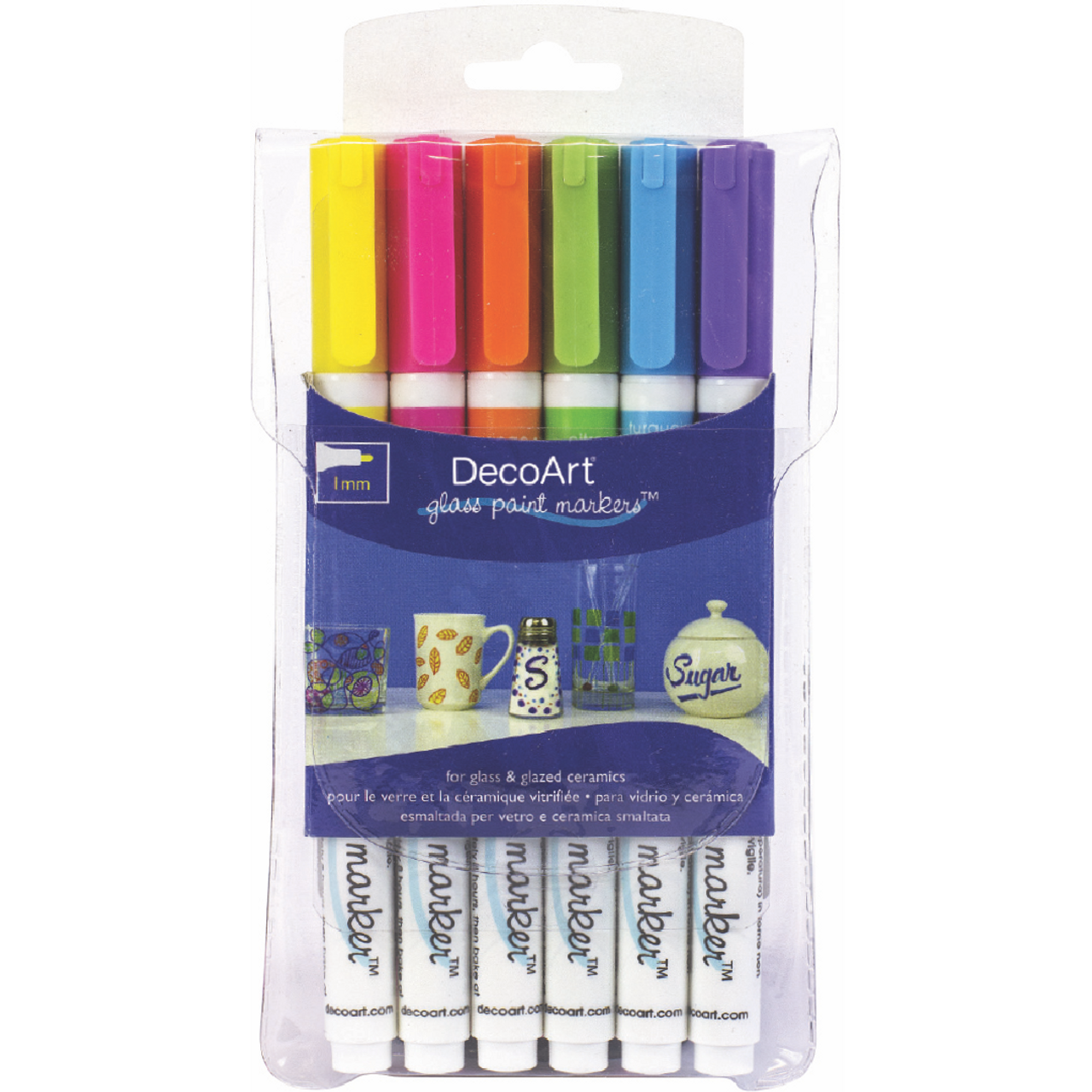 Permanent Markers - DecoColor Paint Markers for Metal, Glass Marker,  Leather Etc.