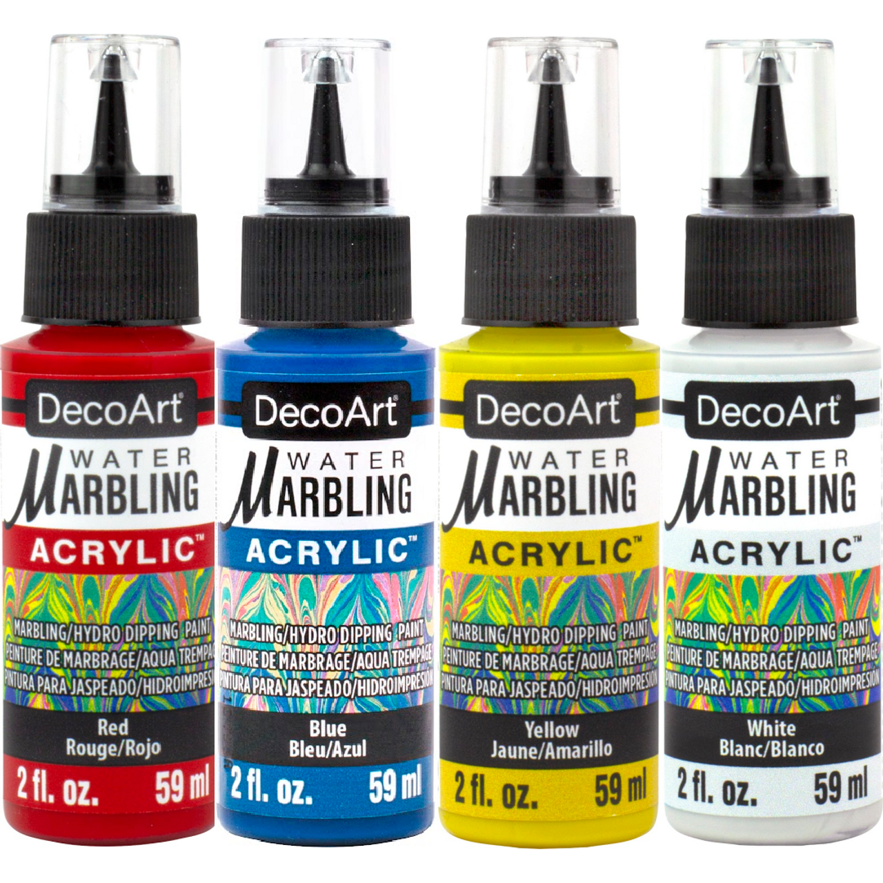 Water Art Paint Set Water Pigment for Paper Marbling Art Tool with A5 Tray  6/12 Colors GDeals