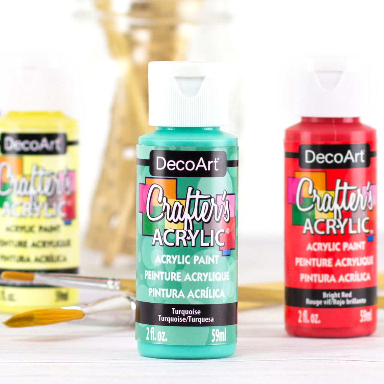 NEW Crafters Square 6 Piece Poster Paint (.7 oz each) FREE