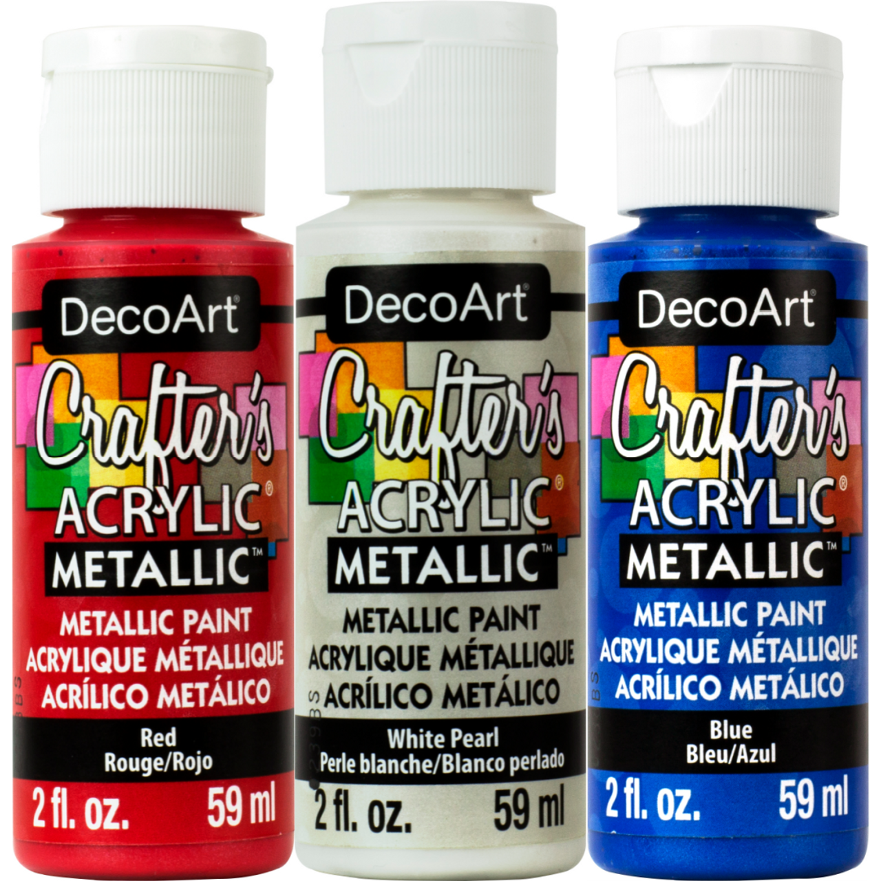 Decoart Crafters Acrylic Paint 2oz / 59ml Pots Colours A-P 