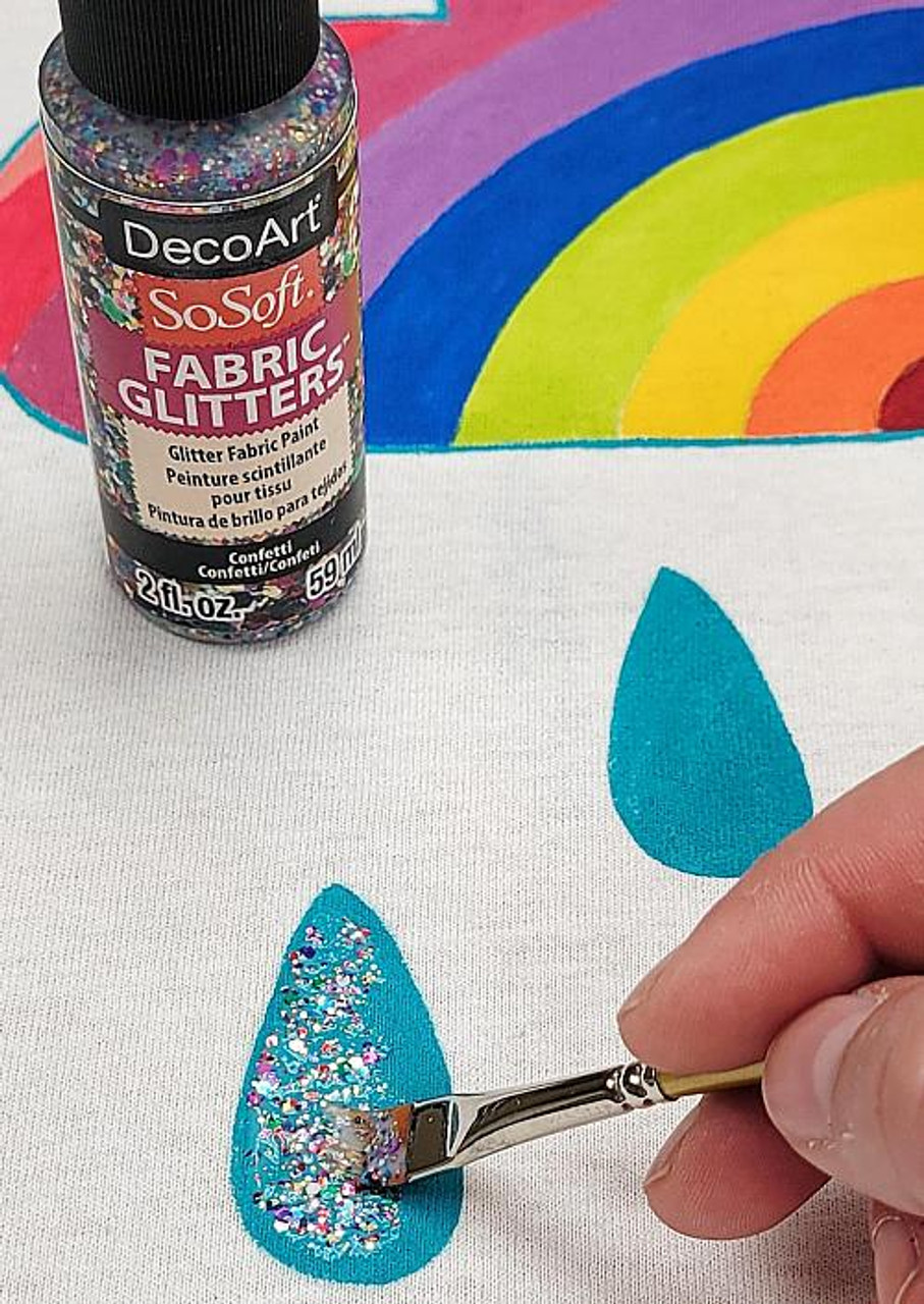 59ml Acrylic Black Glitter Paint, DecoArt Black Hole, Paint On Water Based  Premium Glitter Acrylic, 10 Colors, UK Shop