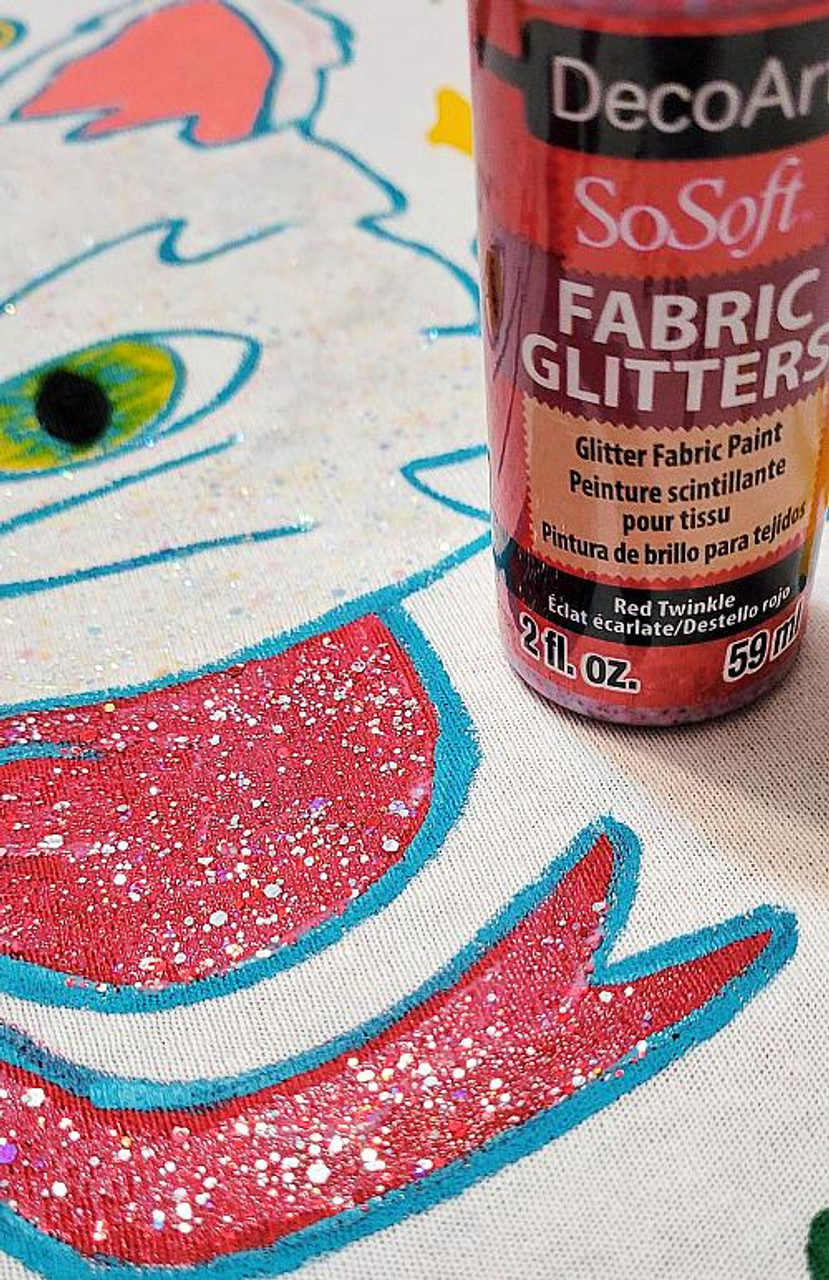 Grafix Glitter Fabric Paints - Paper Things