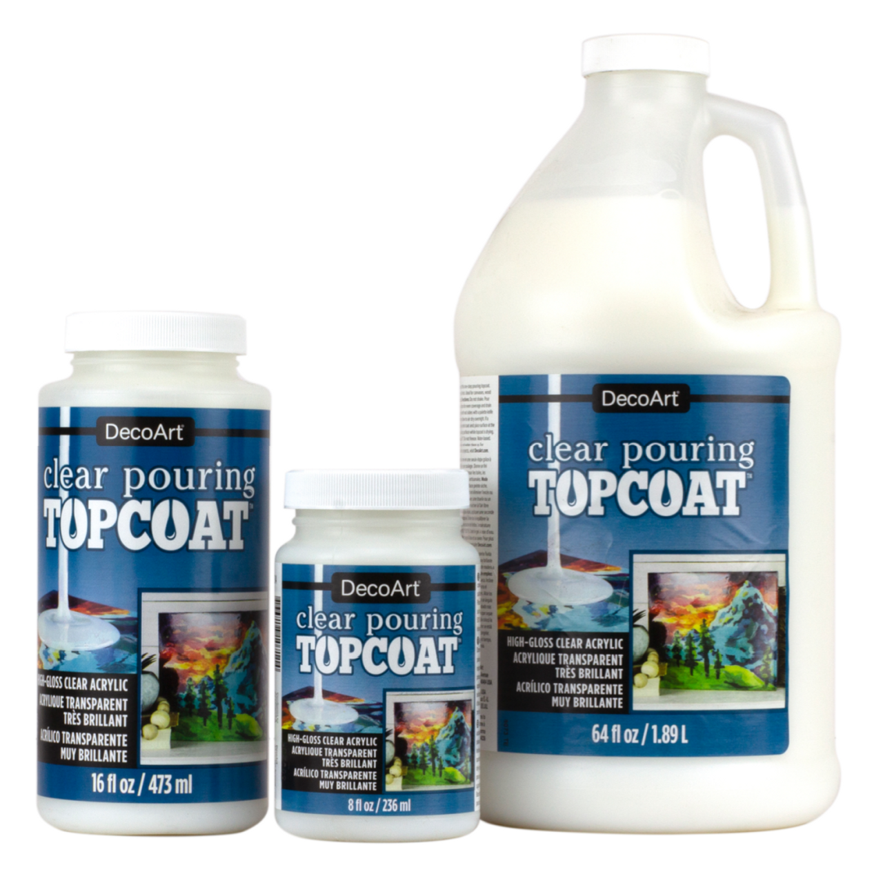 Decoart Clear Pouring Topcoat - 16 oz