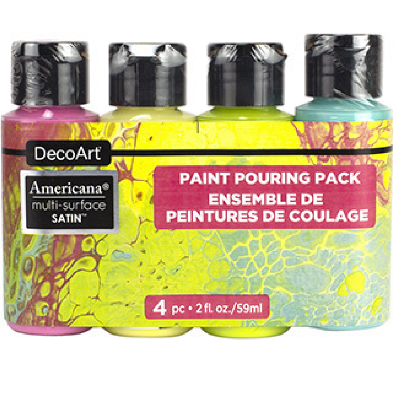 Deco Art Americana Multi Surface Acrylic Paint Set - Satin - 18 Piece