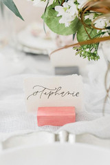 DIY Color Stain Place Card Holders