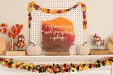 DIY Fall Mantle Craft