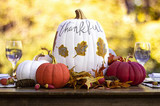 Thankful Pumpkin Centerpiece Set