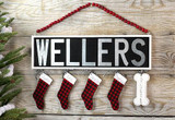 Personalized Christmas Stocking Sign