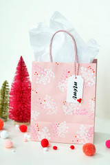 Cheery Stenciled Holiday Gift Bags