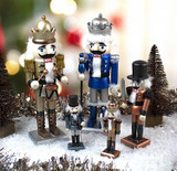 Classic Nutcracker Soldiers in Metallic