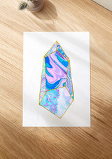 Crystal Geode Water Marble Collage