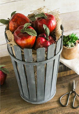 DIY Basket Made with Paint Sticks