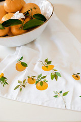 DIY Tea Towels | Delicate Oranges