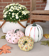 Dot Art Painted Pumpkins