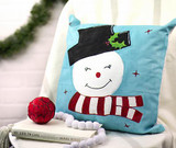 Retro Snowman Pillow with SoSoft