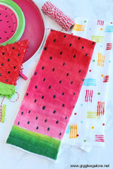 DIY Watermelon Tea Towel 