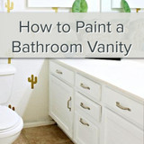 How to Paint a Bathroom Vanity