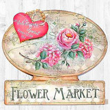 Valentine's Day Art | Flower Market Sign