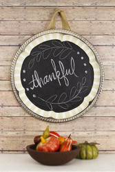 "Thankful" Chalkboard Decor Tray
