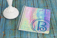 Pastel Stenciled Initial Journal