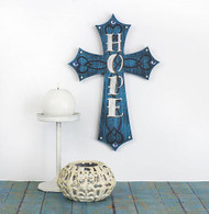 "HOPE" Stenciled Cross