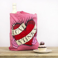 "Love Stinks" Tote Bag