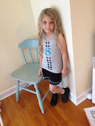 Girl's Cute and Sporty Stenciled Outfit