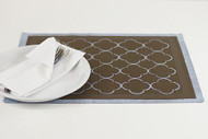 Elegant Quatrefoil Stenciled Placemat