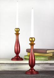 Flaming Candlestick Set