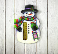 Snoball's Sled Snowman Thermometer