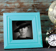 Turquoise Glossy Picture Frame Redo