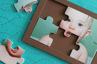 DIY Custom Photo Puzzle with Photo Transfer Medium