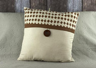 Stenciled Distressed Harlequin Pillow