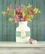 Easter Chalky Finish Flower Bouquet