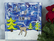 Winter Chill Glittery Canvas