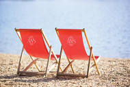 Elegant Monogrammed Beach Chair