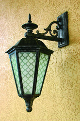 Quatrefoil Stenciled Outdoor Light