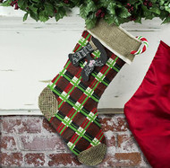 Rustic Plaid Christmas Stocking