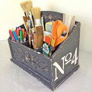 Thrift Store Art Supply Caddy Upcycle