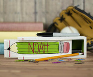 Personalized Painted Pencil Box