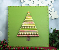 Festive Paper Christmas Tree Canvas