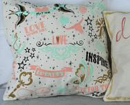 Stenciled Tattoo-Inspired Pillowcase