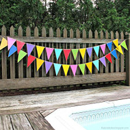 Colorful Outdoor Wood Bunting