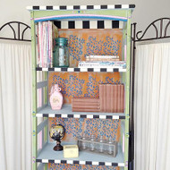 Charming Painted and Stenciling Bookcase